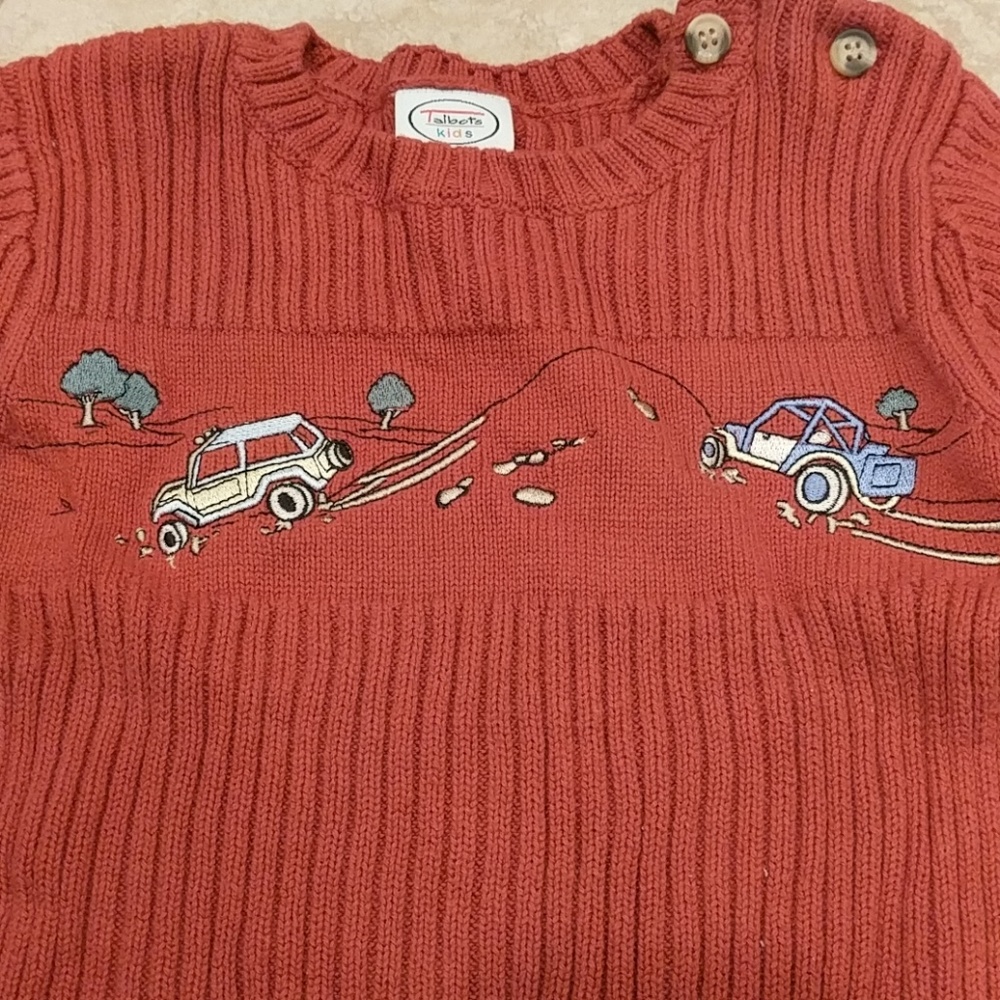 Talbots kids car cotton sweater